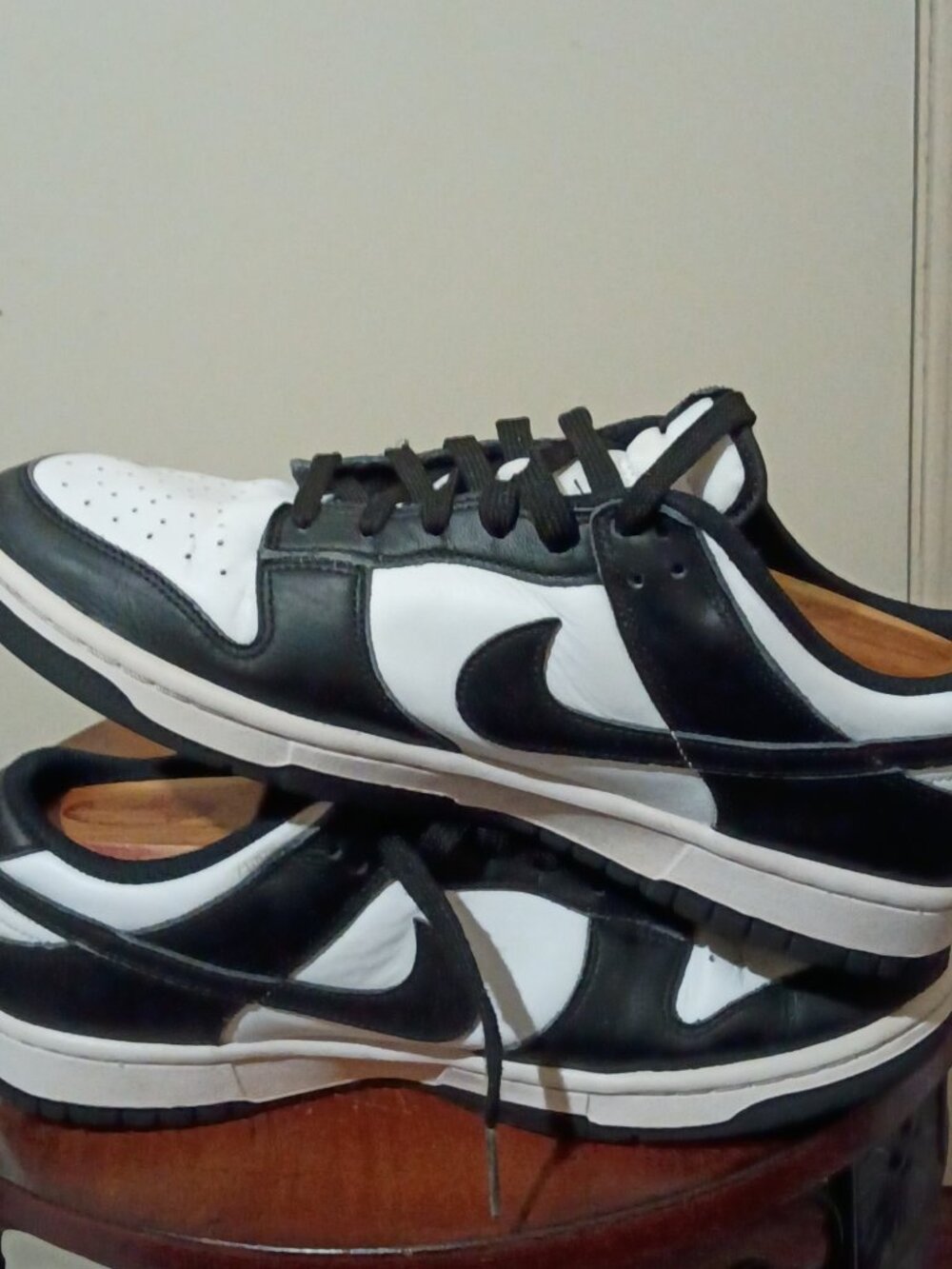 Nike Dunk Low Panda Womens Black White Sneakers DD1503-101 Size 9.5 - Picture 13 of 14